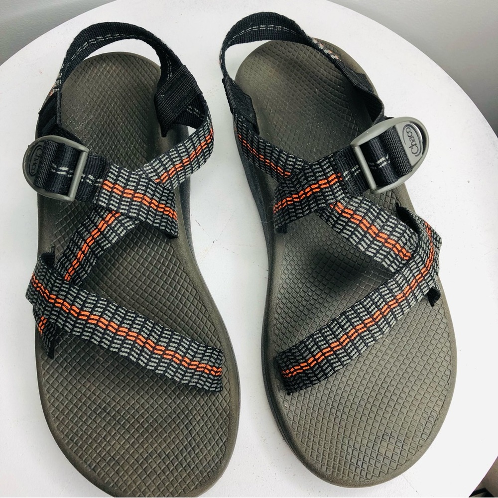 Chaco Z Cloud Traffic Orange men’s summer sandals SZ 13. RR2 - Picture 6 of 10